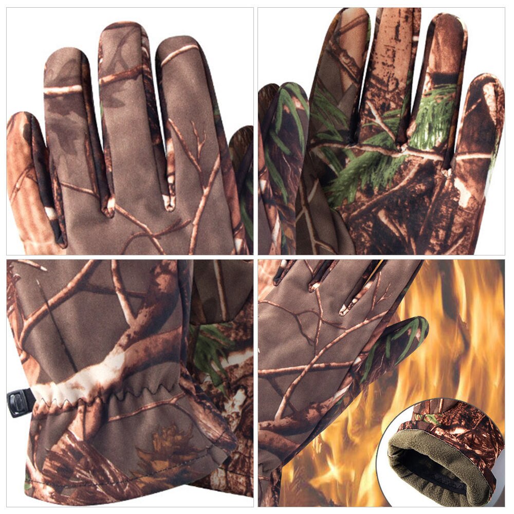 1 Paar Camo Volledige Vinger Outdoor Camouflage Gear