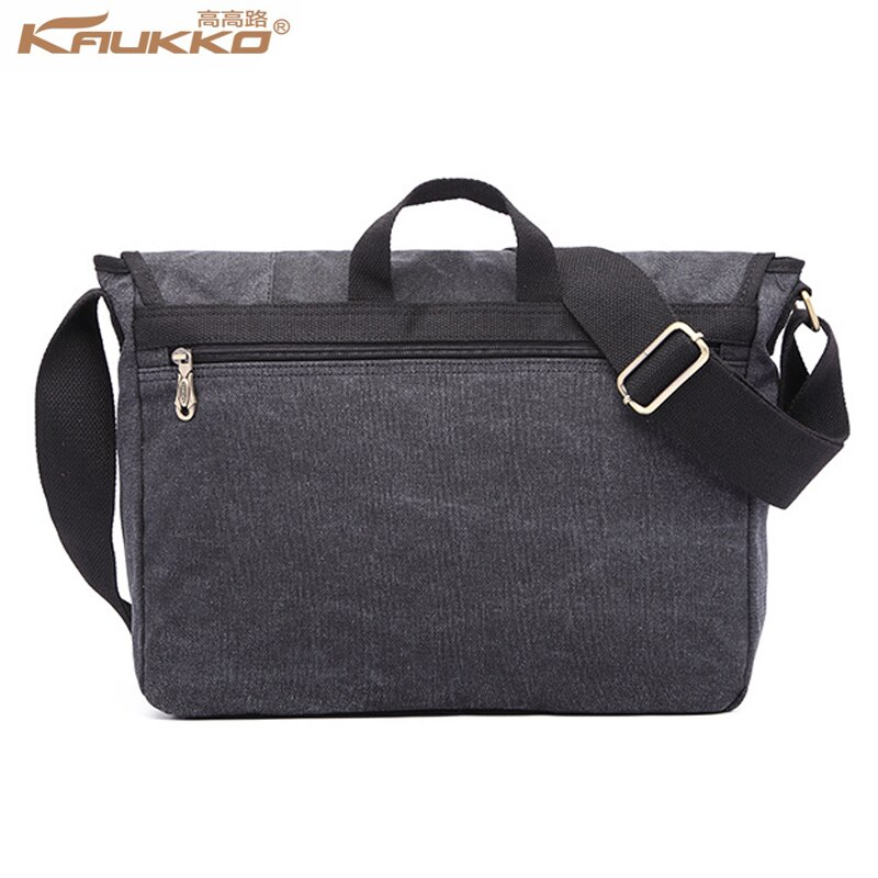 Kaukko canvas schoudertas, casual dagrugzak, laptoptas, crossbodytas, messenger bags, reistas, zakelijk, sporttas
