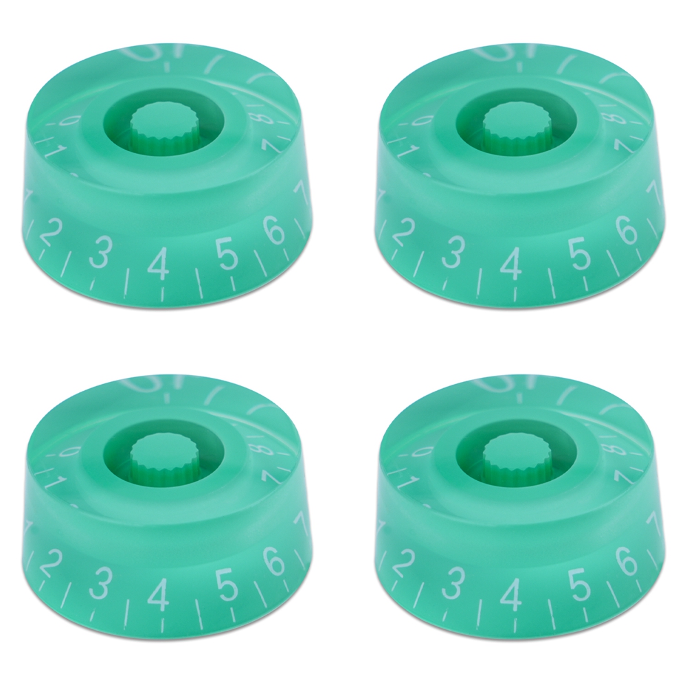 4 stk. guitar volumenknapper top hat knapper hastighed volumen tonepedal kontrolknapper til elektrisk guitar bas 29 farver