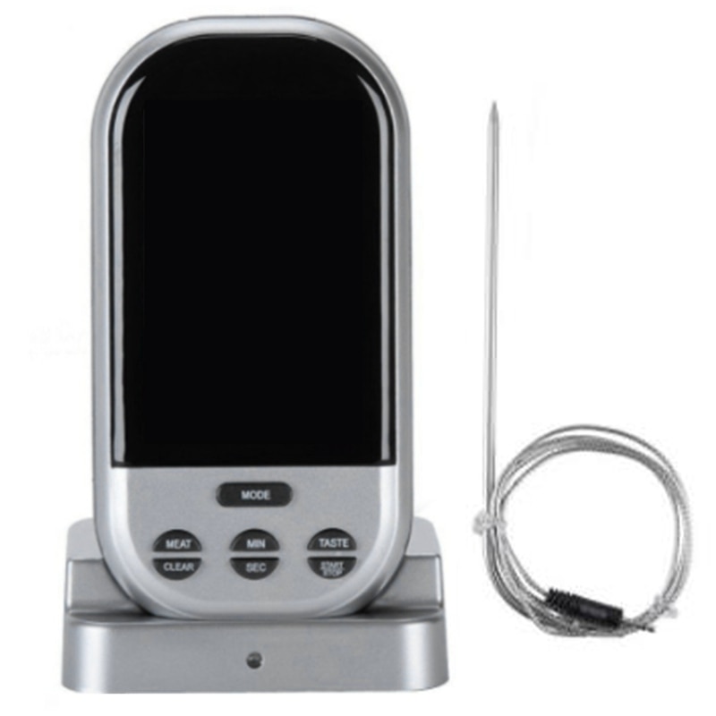 Meat Thermometers Bluetooth LCD Digital Probe Wireless BBQ Grill Kitchen Thermometer Home Cooking Tools with Timer Alarm: Default Title