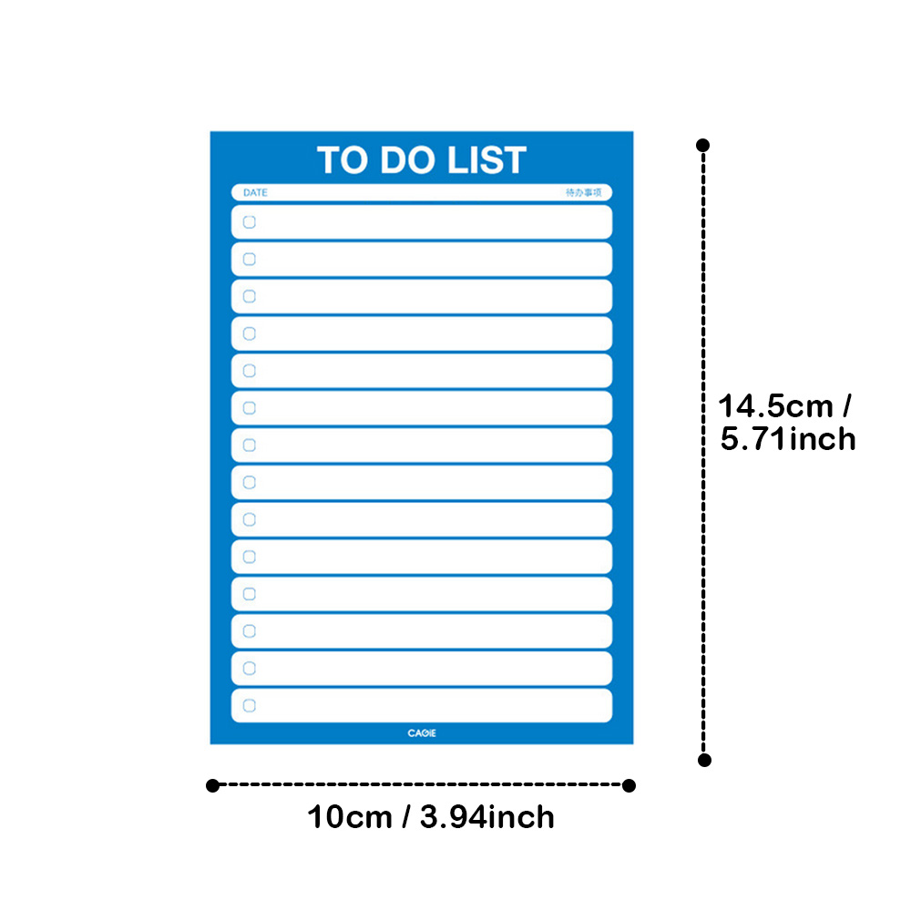 50 ark teerbar at gøre liste notesblok planlægningspuder tidsplan memo notesbog til skolekontor hjemmeartikler tilfældig farve