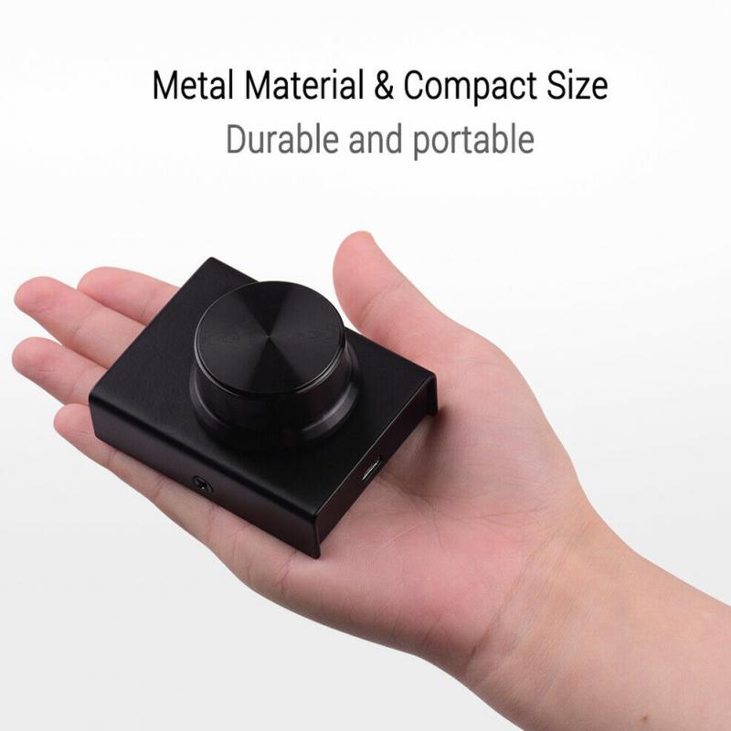 LED Indicator Multipurpose Knob Computer Speaker Plug And Play Audio USB Port Metal Volume Controller Adjustable