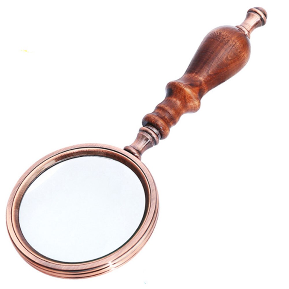 Handheld Vergrootglas Houten Handvat Vintage Vergrootglas Draagbare Retro Handvat Vergrootglas Met Geschenkdoos