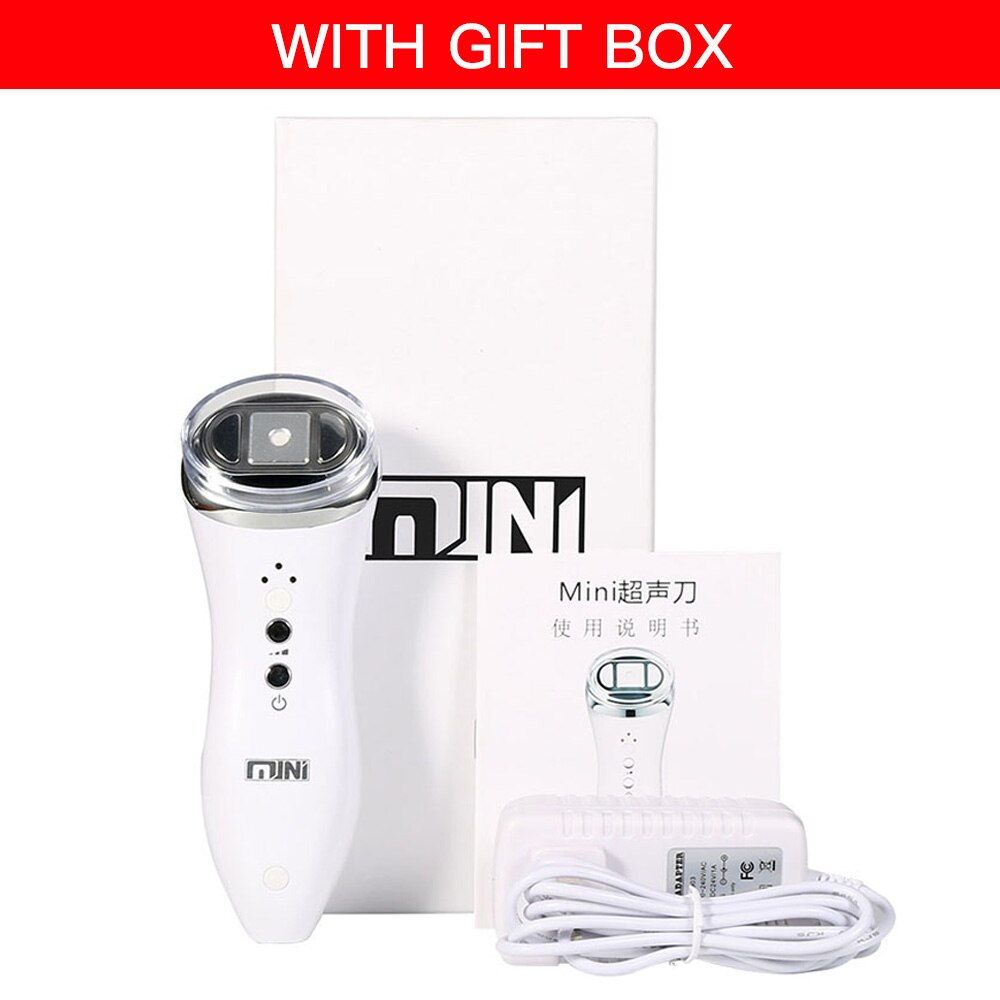 Ultrasonic Mini HIFU RF Tightening Lifting Therapy Skin Rejuvenation High Intensity Focused Ultrasound Beauty Device Facial Care: With GIFT BOX
