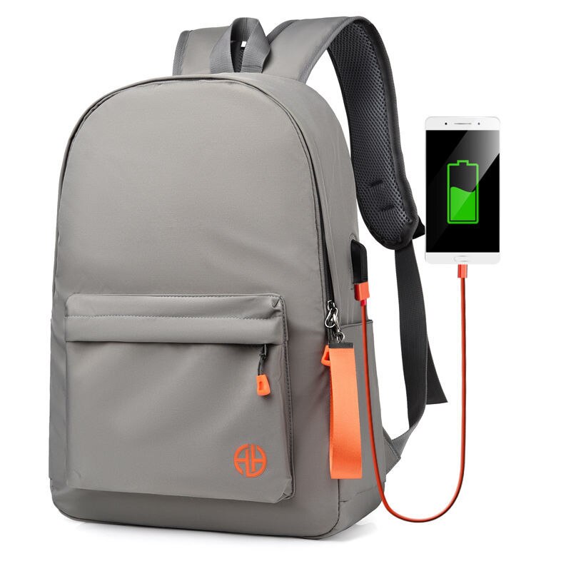 Men Backpack School Bags for Teen Boys Middle Student Casual USB Backpack Large Capacity