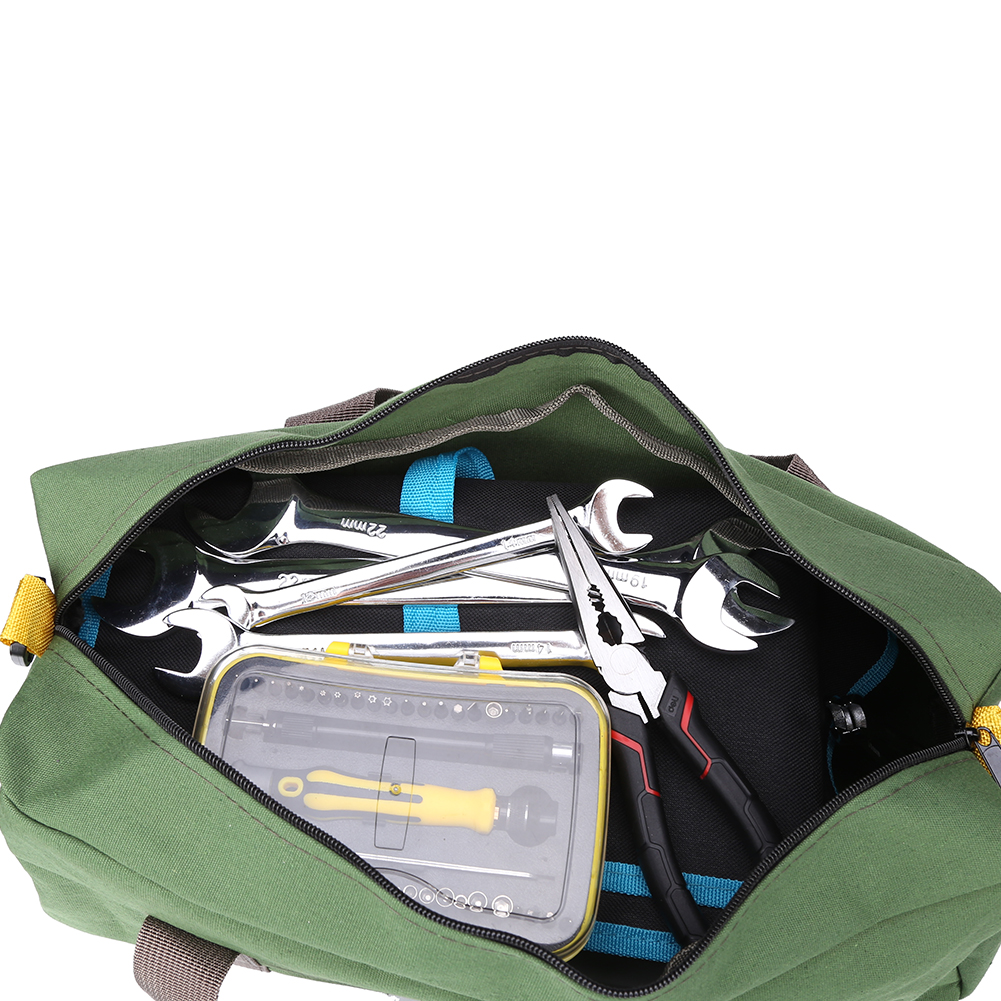 Draagbare Elektricien Gereedschapstas Multifunctionele Etui Sleutel Schroevendraaier Tang Canvas Gereedschapstas Organizer Gereedschap Opbergtas
