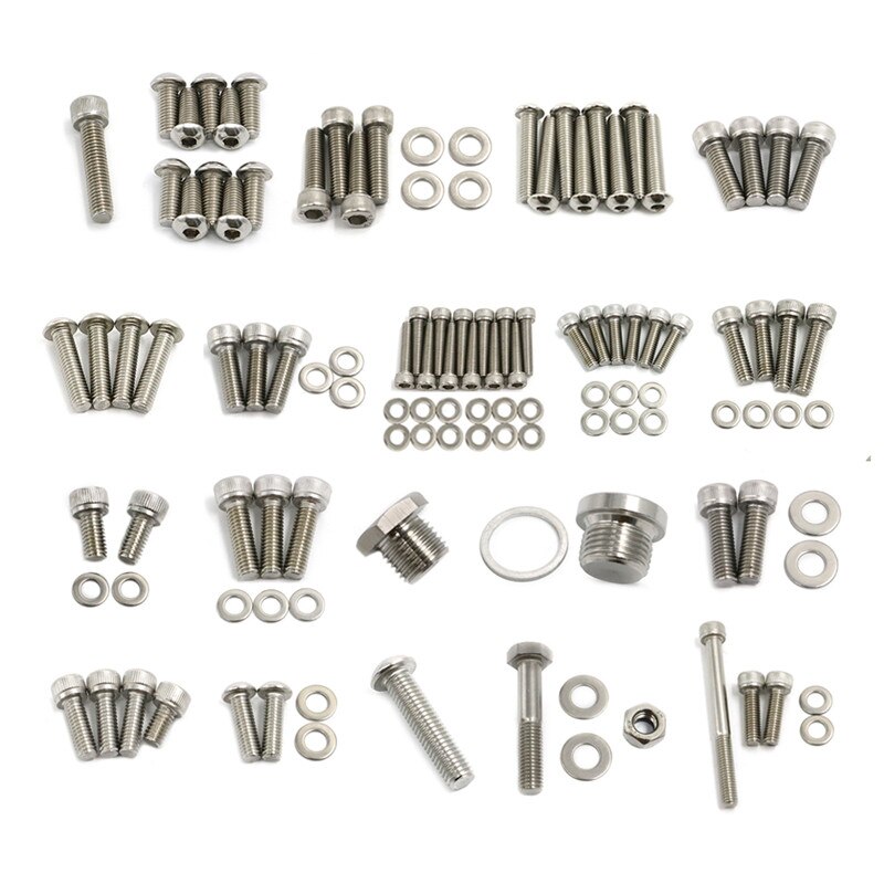 R 1200 GS Stainless Steel Fastener Screws Nuts For BMW R1200GS R1200 ADV GS Adventure 2003 - 2007 Motorcycle Fairing Body Bolts: Default Title