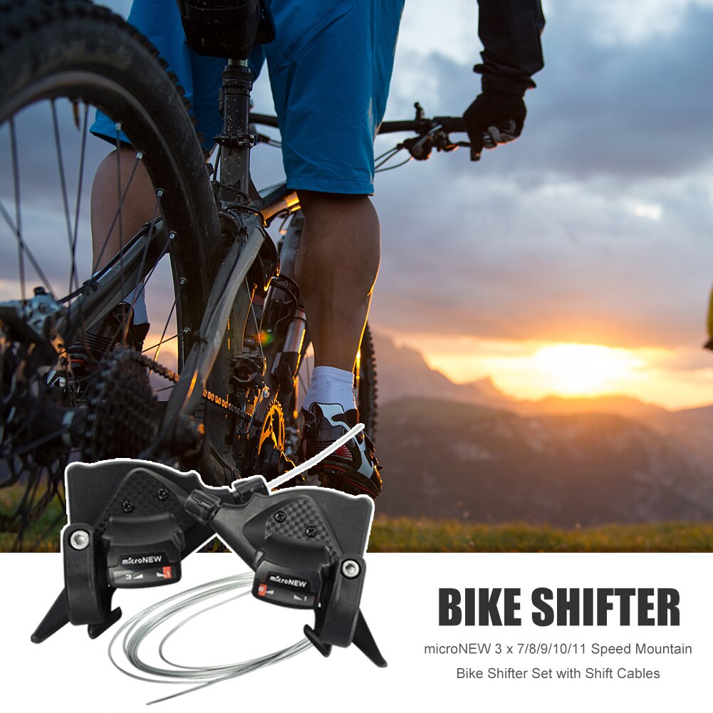Speed Mountain Bike Shifter Cables Portable Waterproof Cycling 3 x 7/8/9/10/11 Set with Inner Shift Elements for microNEW