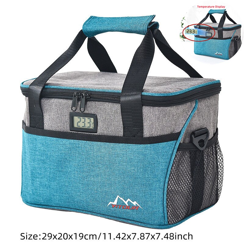 Large Capacity Cooler Bags Oxford Lunch Box Drink Beer Ice Pack Travel Picnic Backpack Thermal Food Bag Carrier: M M (10L)