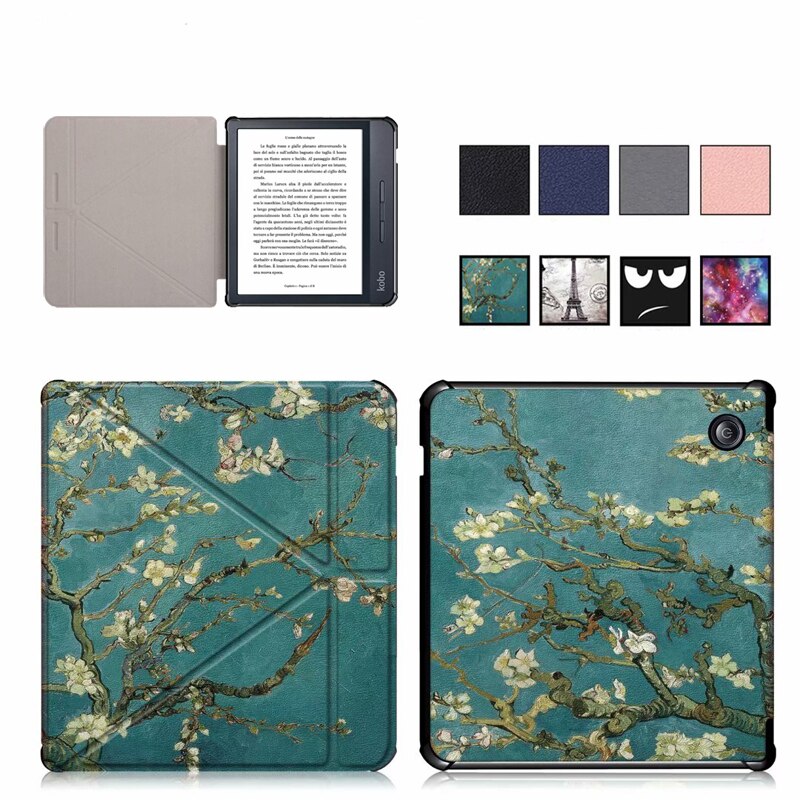 Pu Leer Vouw Magnetic Stand Cover Voor Kobo Libra H2o Tablet Case Voor Kobo Libra H20 7-Inch case