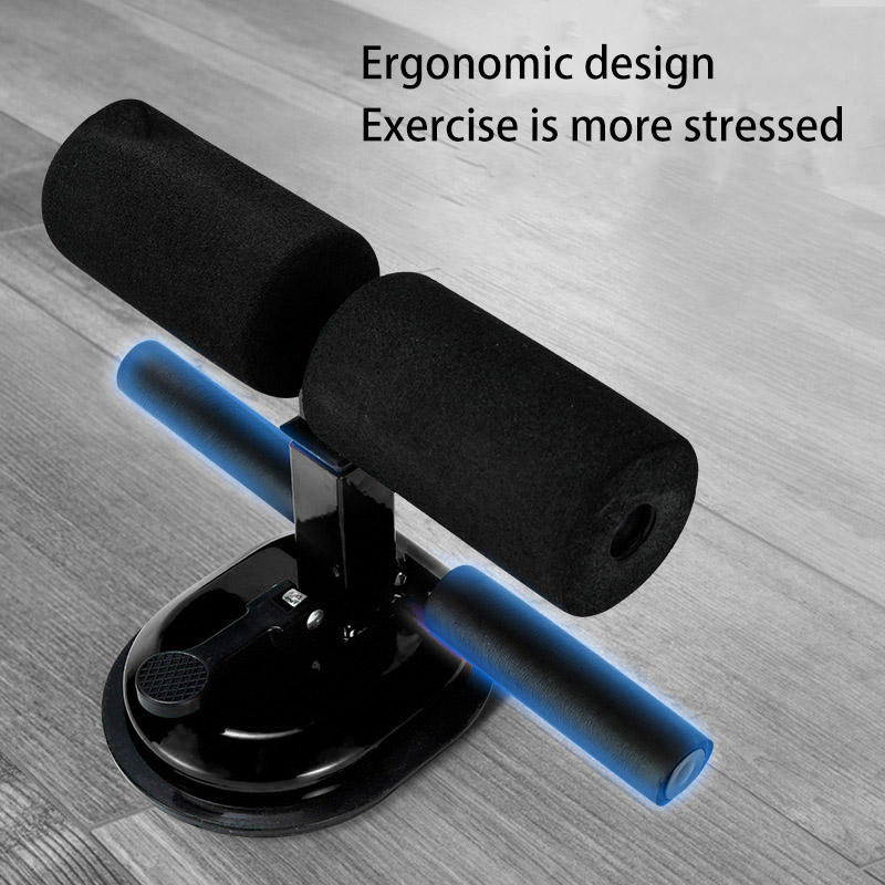 Fitness sugkopp sit-up kudde sitta upp ståstänger magkärna styrka muskel träning hem gym kroppsformande byggstång