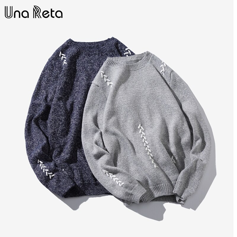Una reta herrtröja höst vinter handträning casual pullover herrtröja pull homme plus size tröja herr