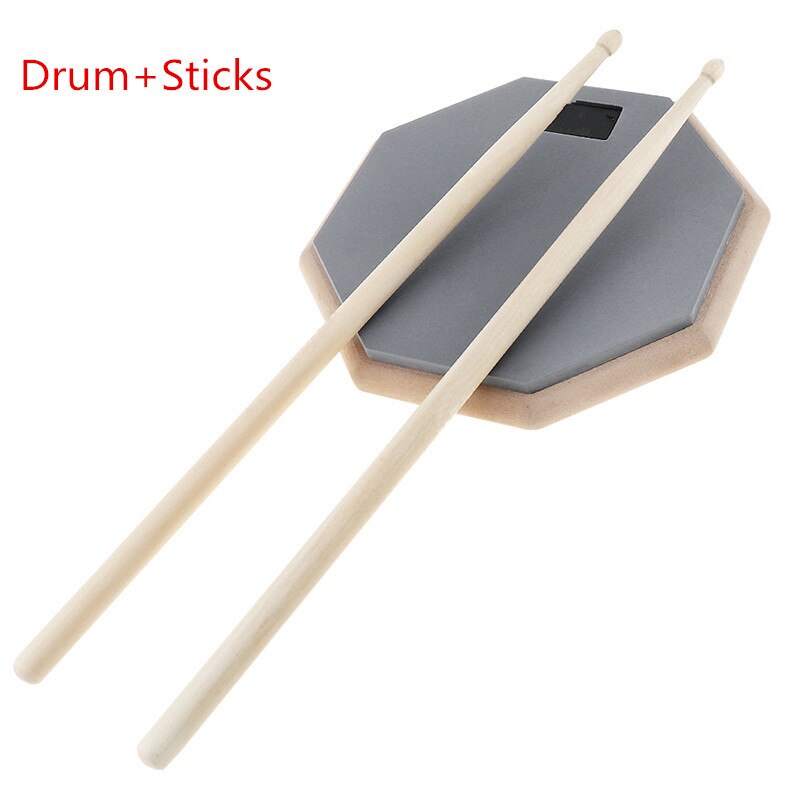 Rubber Houten Domme Drum Praktijk Training Drum Pad Met Stand Voor Jazz Drums Oefening: drum and stick
