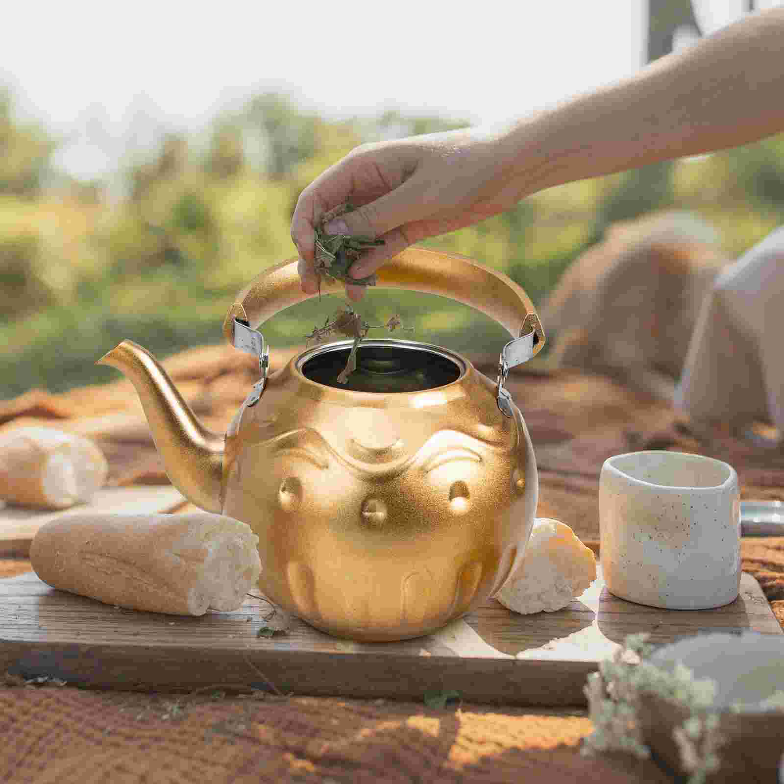 Household Stainless Steel Water Kettle Whistling Teakettle Tea Serving Tool