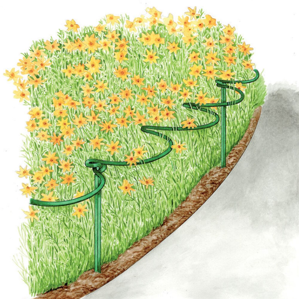 2pcs Half Round Plant Support Ring Garden Iron Plant Border Support Wire Hoop Plant Support Frame Garden Supplies