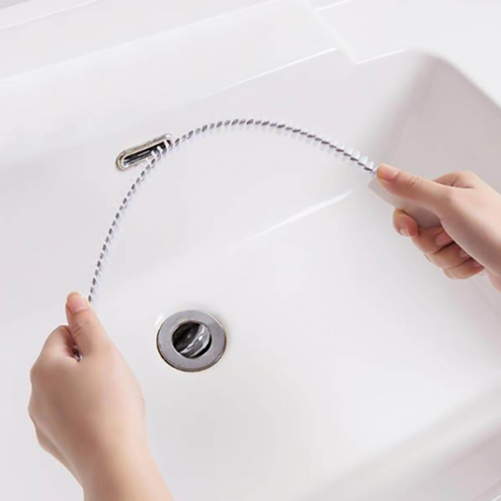 1 Stück Waschbecken-Abfluss-Reinigungsbürste, Abfluss-Verstopfungsentferner, biegbare Waschbecken-Überlauf-Kanal-Abflussbürste für Badezimmer und Küche