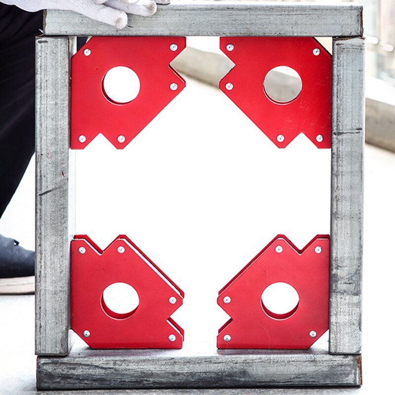 2PCS Magnetic Welding Corner Holder Positioner Soldering Locator for Welding Angles Magnetic Welding Magnet Holder 25LBS