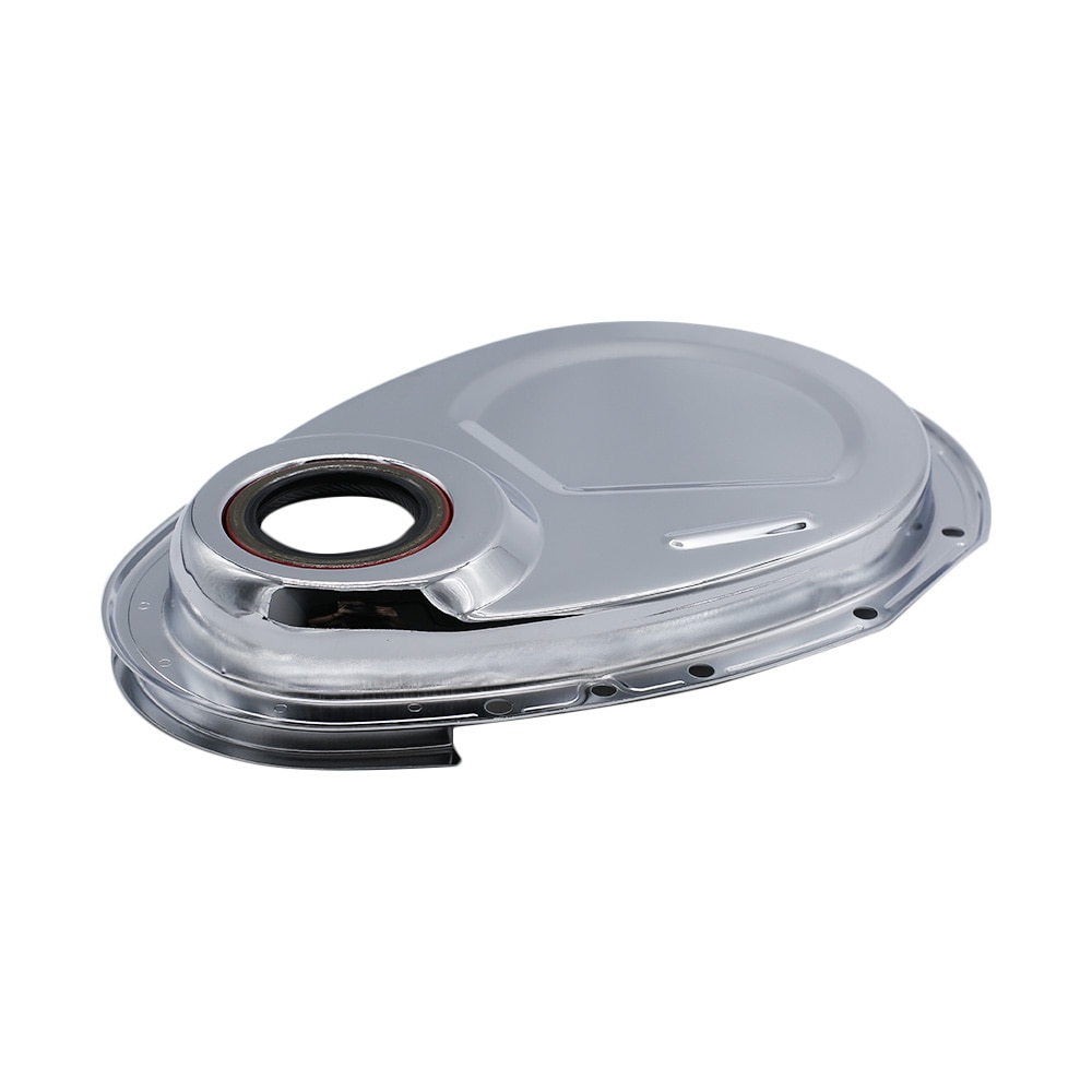 Chrome Distributieketting Cover Kit Fit Voor Sb Chevy 327 350 383 400 Sbc Pakking Bouten Set Auto Motor kleppendeksel