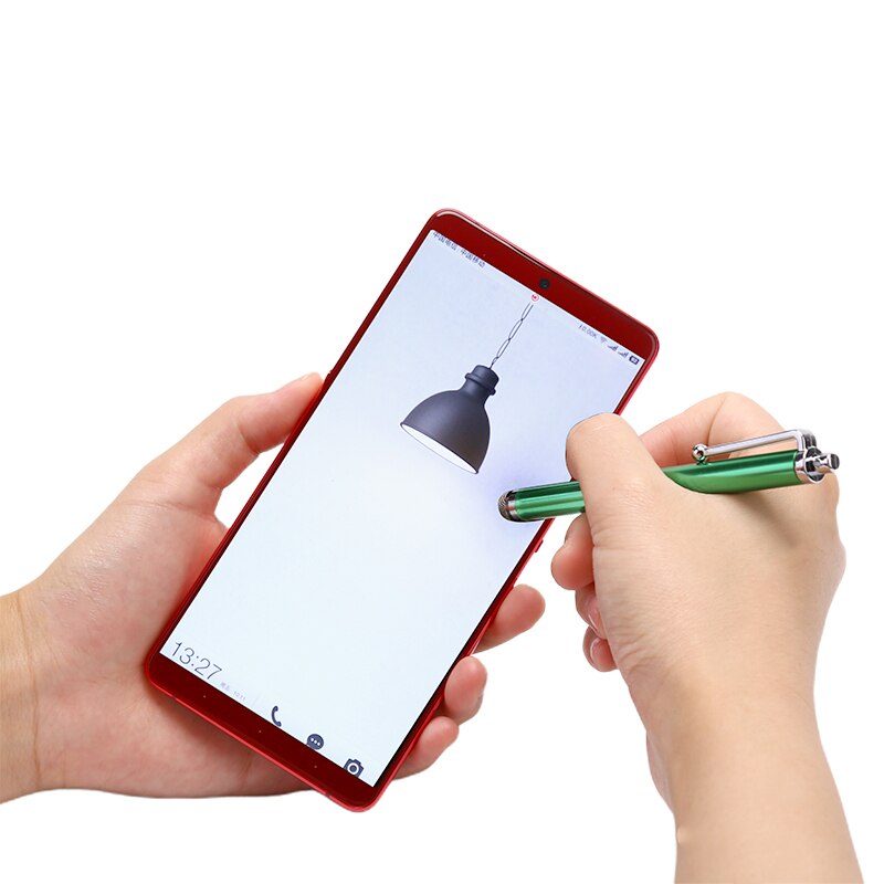 1Pc Universal Mini Metalen Micro Fibre Stylus Mesh Fiber Tip Touch Screen Stylus Pen Voor Iphone Voor Samsung Smart telefoon Tablet Pc