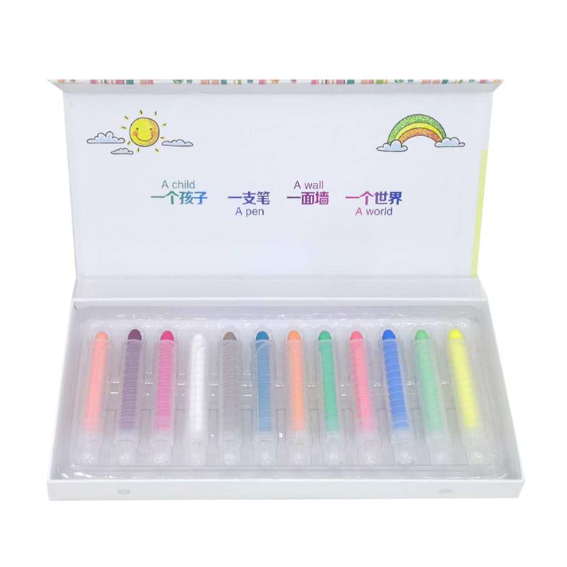 Tiza para dibujar para niños pequeños, tiza para dibujar blanca sin polvo, tizas educativas para escuela, suministros de papelería de oficina de , 12 Uds.: 8YY801725-B