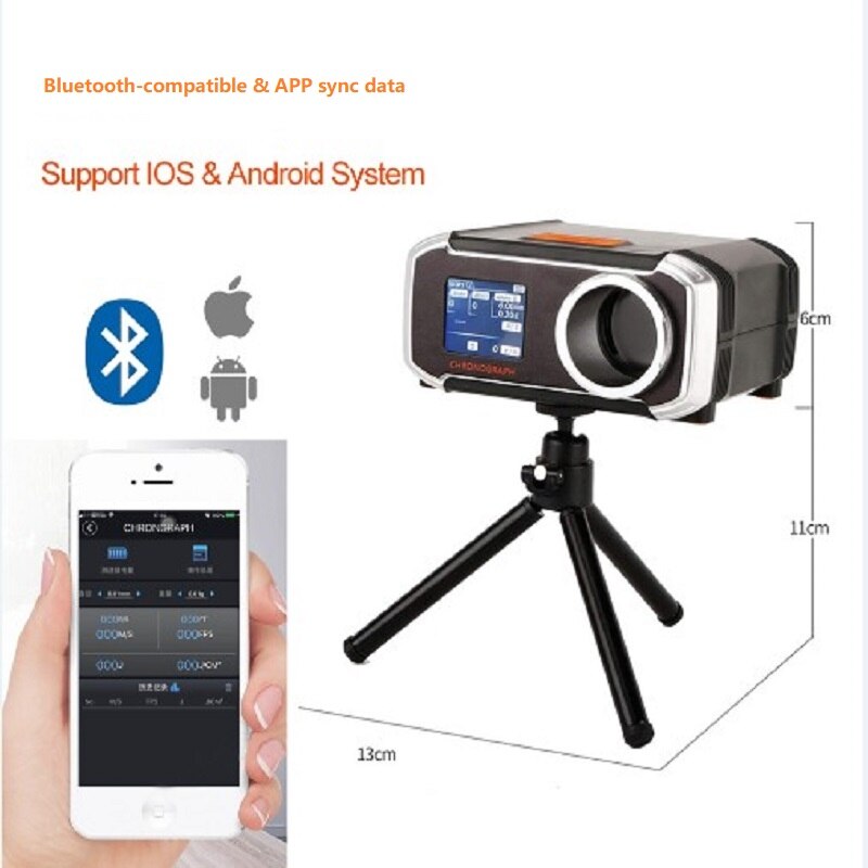 Multifunctional for Shooting Speed Meter Ball Velocity Energy Measurement Shooting APP Bluetooth-compatible Link 8 languages