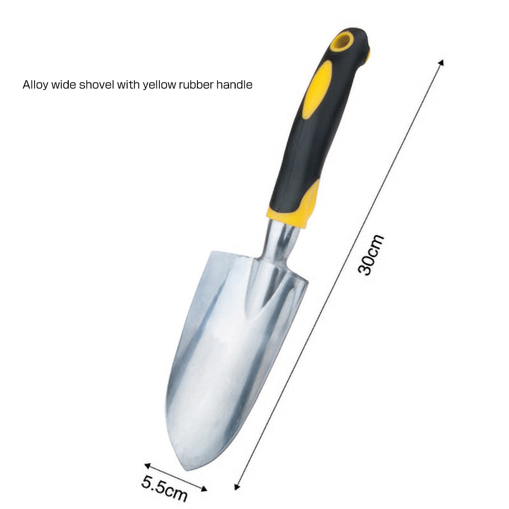 1Pc Kleine Tuin Hand Tool Schop Hark Met Soft Grip Voor Bloem Planten: Wide shovel