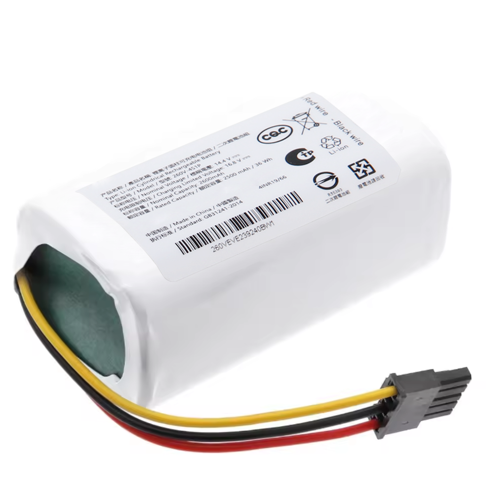 260V-4S1P Ersatzakku für Xiaomi Robot Vacuum E10 E10c C103 Mop 2 Lite Akku 2600 mAh