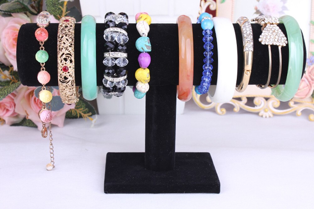 Velvet Jewelry Rack Organizer Rack Bracelet Necklace Stand Organizer Holder Display Necklace Chain Bracelet Showing Holder