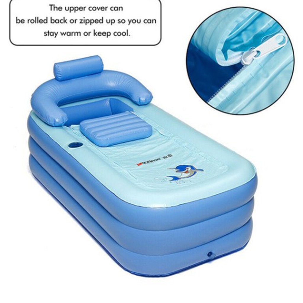 Inflatable Bathtub, Portable Bath Tub for Adult Child Home Spa Bath/ Ice Bath, Foldable Freestanding Bathtub