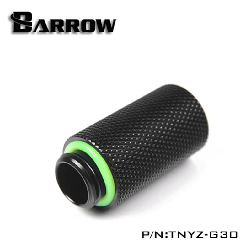 Barrow TNYZ-G30, 30 Mm Man-vrouw Extender Fittingen, G1/4 Man-vrouw Waterkoeling Fittingen: Black