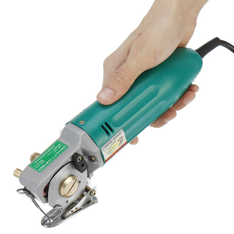 65W 220V Rotary Blade Electric Round Knife Electric Scissors Cloth Cutter Fabric Cutting Machine US Plug