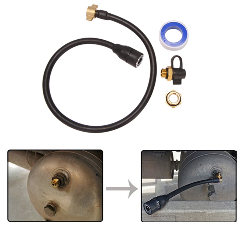 60CM Truck Air Storage Tank Intake Connection Pipe Truck Trailer Air Cartridge Truck Dust Collector