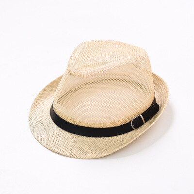 Bowl hat, men and women leisure, European and American ventilated mesh jazz hat couples summer beach shade foreign trade hat: D