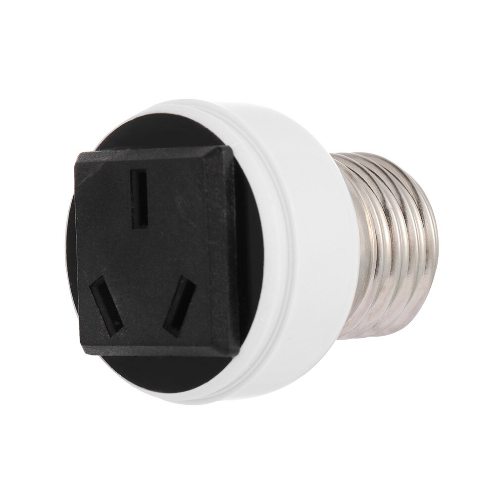 E27 ABS US/EU/AU Plug Connector Accessories Bulb Holder Lighting Fixture Bulb Base Screw Adapter White Lamp Socket