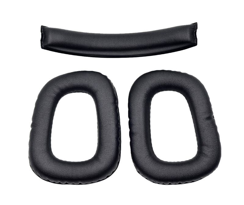 Voor Logitech G35 G930 G430 F450 Headset Vervanging Hoofdband Oor Pad Set U1JA: black