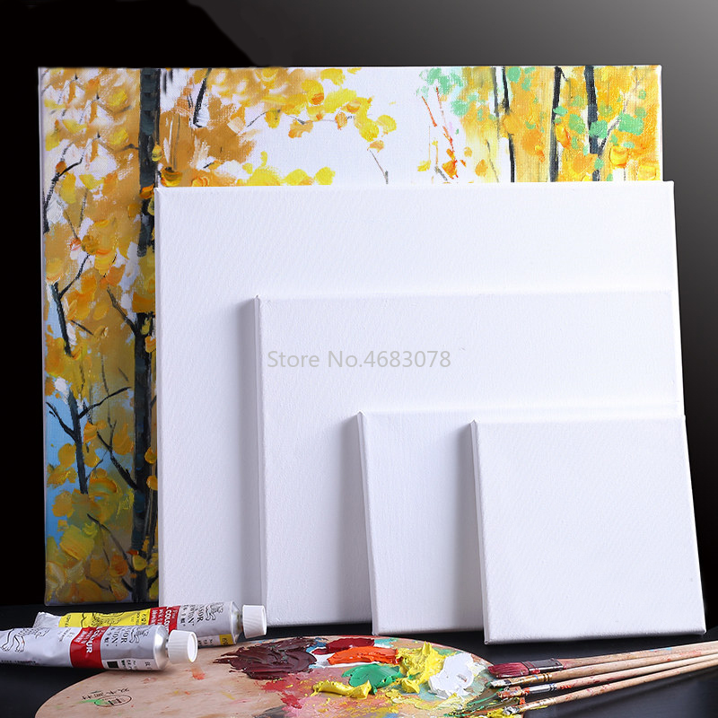 5pcs Cotton Wood Frame For Canvas Oil Painting Artist Canvas Framed For Primed Oil Acrylic Paint