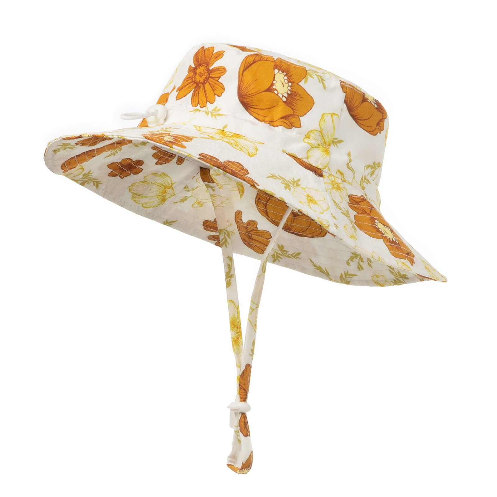Chapeau de plage pour bébé, chapeau de soleil pour bébé, respirant, imprimé Floral, chapeau de pêcheur pour enfants: M / B