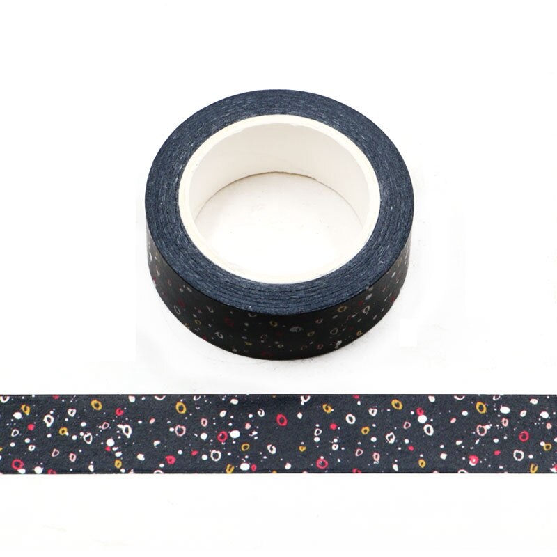 Decoratieve Bloem Sterrenhemel Maan Paars Bergen Zilver Folie Washi Tape Diy Voor Scrapbooking Fotoalbum Lijm Afplakband: NO.665