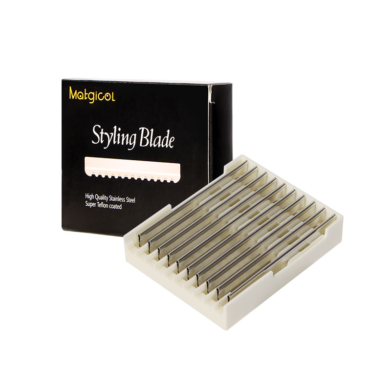 Haar Scheermessen Kappers Salon Steil Scheren Gezicht Scheermes En Rvs Kappers Haar Shaper Scheermesjes: Black