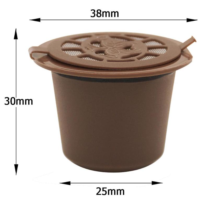 Filtre Capsule de café réutilisable | 4 pièces, Compatible avec la Machine à café Nespresso, alimentaire, plastique et acier inoxydable 304 matériau: 	Coffee