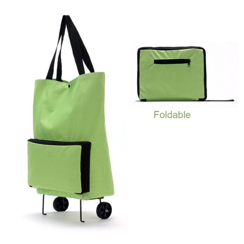 NUOVO Multifunzionale Pieghevole Shopping Bag Carrello Rimorchiatore Trolley Ruote Riutilizzabile Portatile di Modo di Ammissione Cornici E Articoli Da Esposizione di Grande Capacità: 02