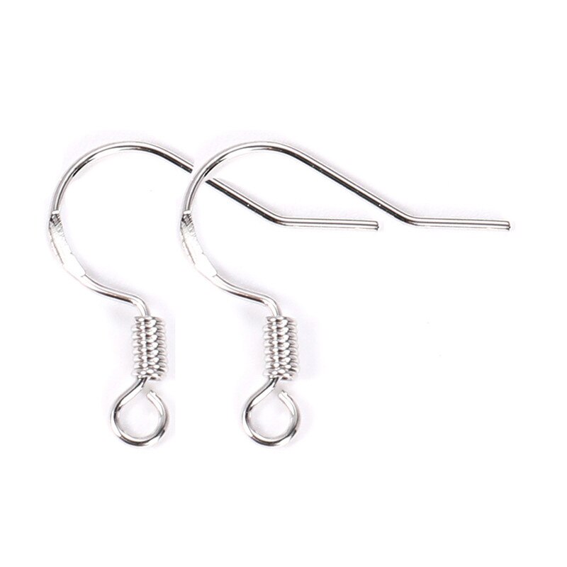50 stuks 925 Sterling Verzilverd Oorbellen Haken Hypoallergeen Anti Allergie Oorbel Sluitingen Veel Voor Diy Sieraden Maken Benodigdheden: Rood