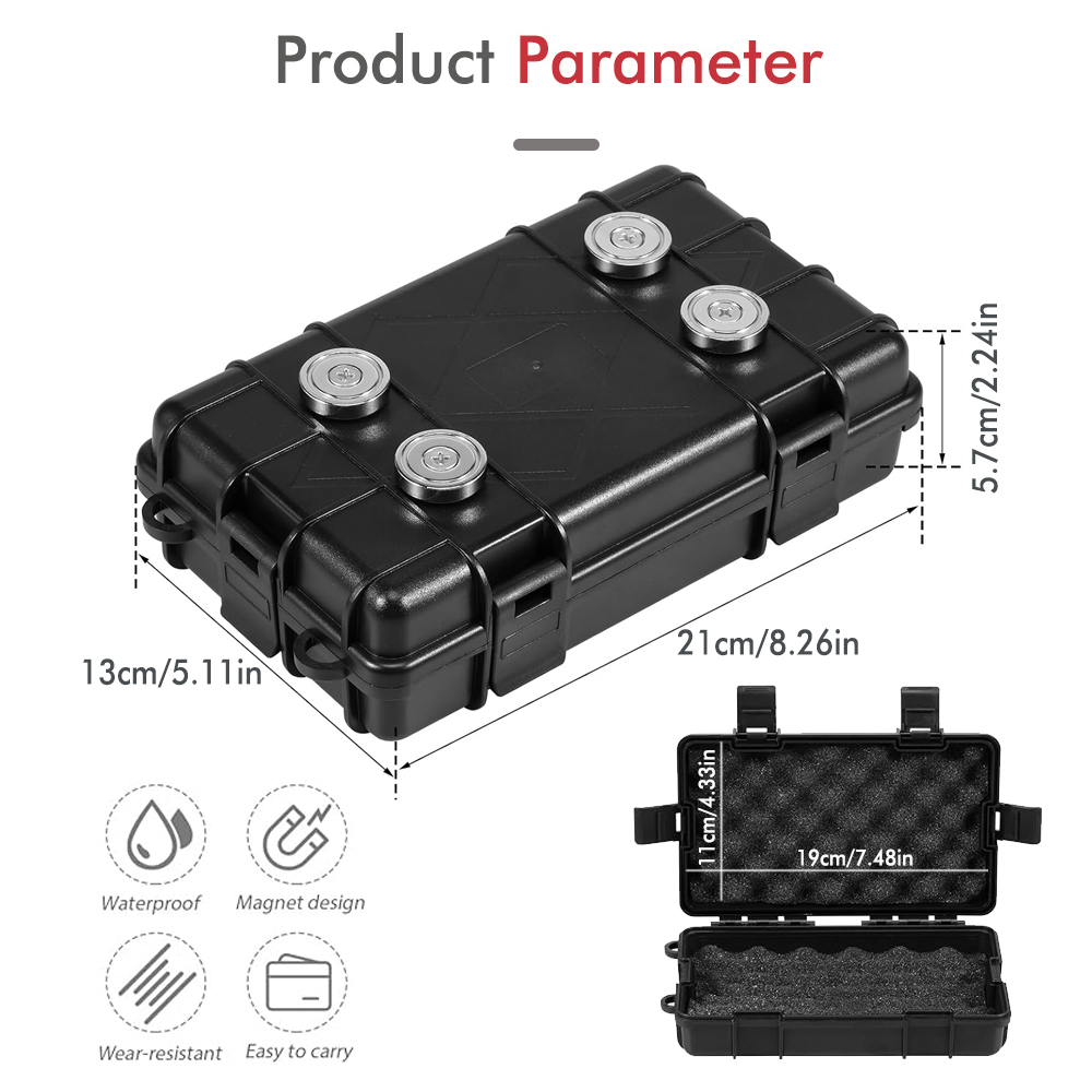 Waterdichte Onderwagen Sleutelhanger Magnetische Sleutelhouder Onder Auto Waterdichte Sleutelhouder Outdoor Magnetische Sleutelkast Stevige Draagbare Sleutelhanger