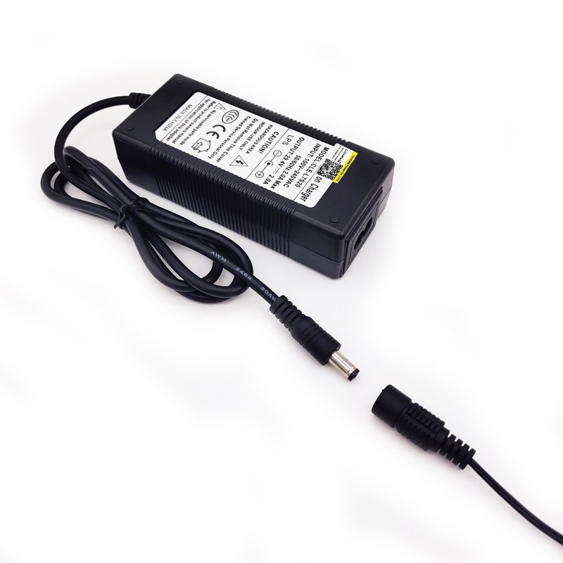 29.4 V 2A lithium battery pack charger 24V 2000mA output 100V 240V VAC lithium ion DC power supply 7 series battery power supply