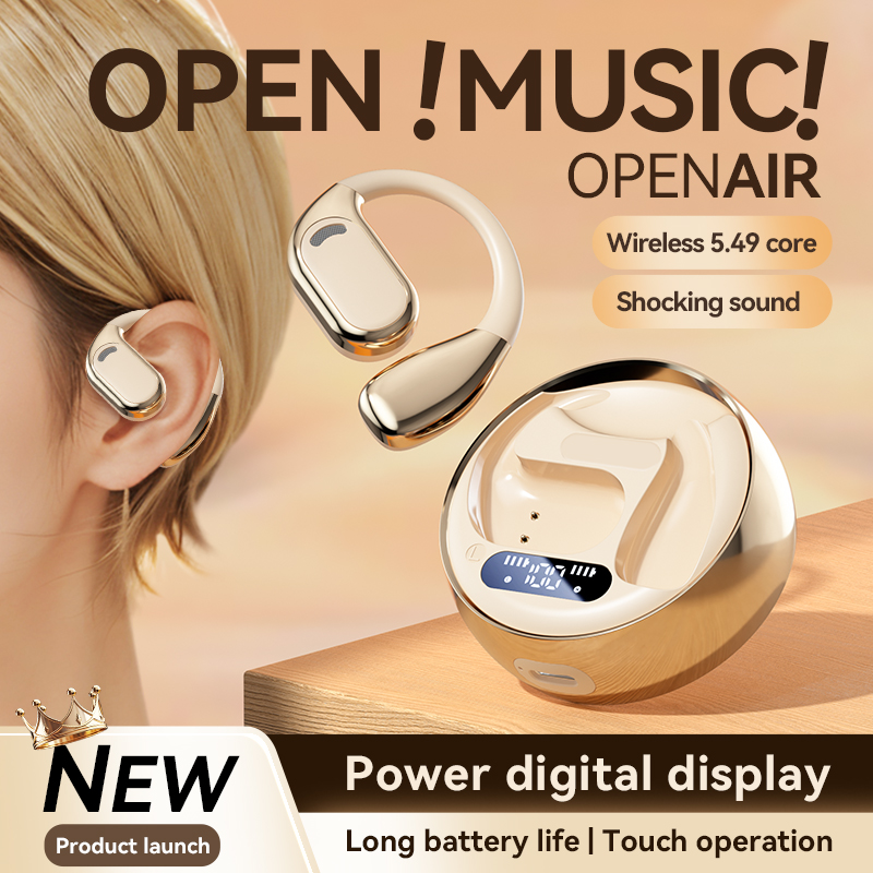 Originele draadloze koptelefoon Tuur draadloze oordopjes Oorhaak Sport HiFI Stereo waterdichte headset met microfoon TWS hoofdtelefoon Sport