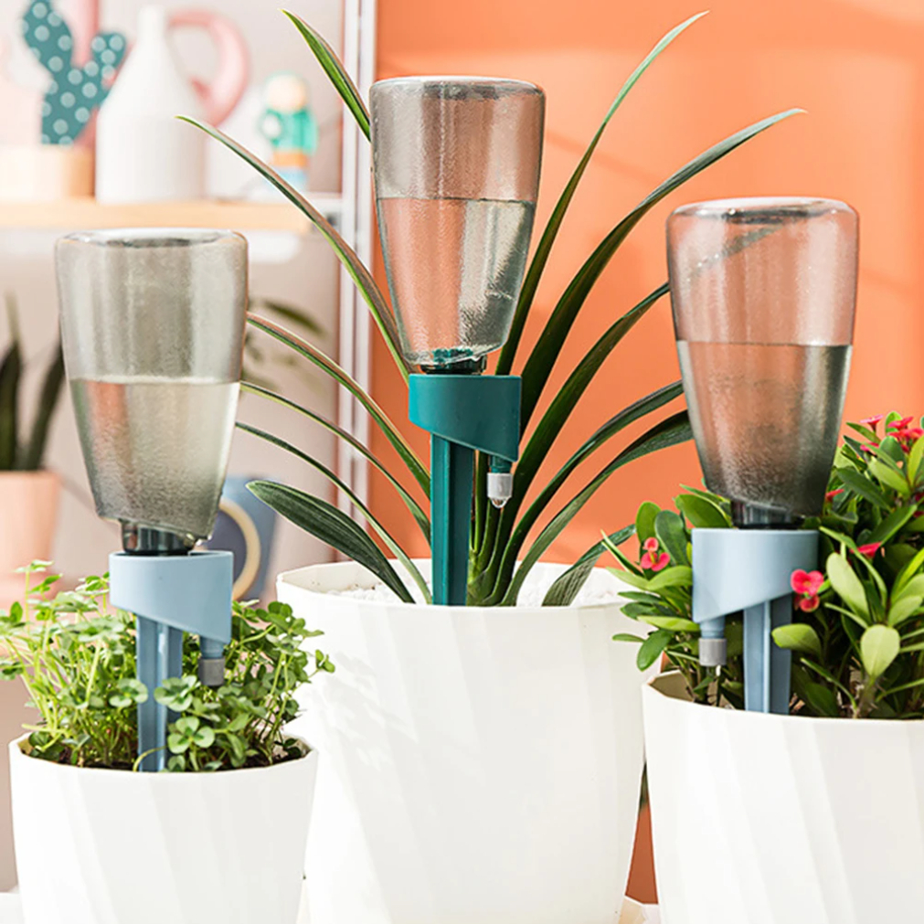 Adjustable Automatic Plant Self Watering Water Device Drip Irrigation System Reusable For Garden Flower Plants