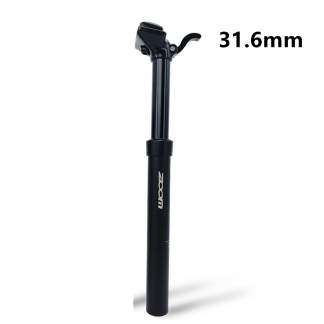 Zoom Dropper Seatpost Adjustable Height Mountain Bike Hydraulic 30.9mm 31.6mm Hand Control Seat Post Bike MTB 100mm Travel: 31.6mm