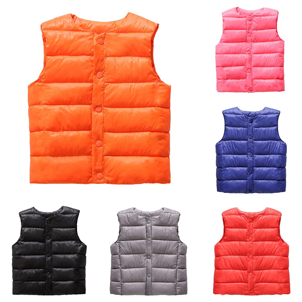 Barn vest klær gutter jakker barn jenter solid stripet vest varm vest vindjakke vanntett yttertøy barnefrakk