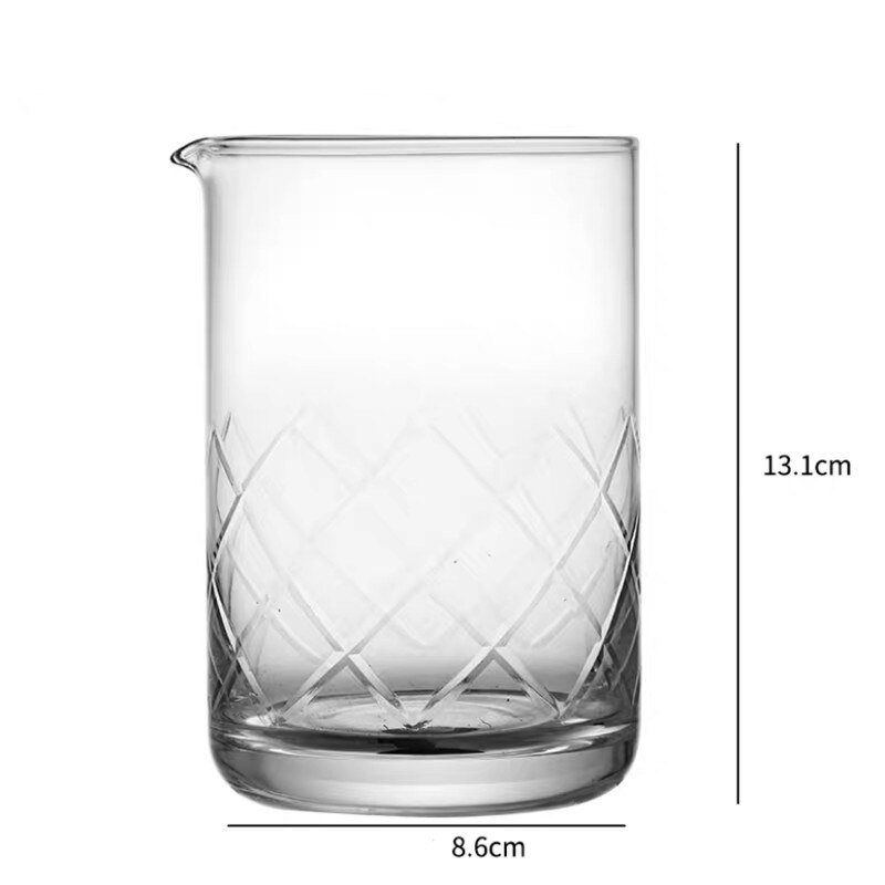 Japanese Style Crystal Glass Cocktail Mixing Cup Transparent Wine Tumbler Bar Spirit Bartender Mug Home Drinkware: B
