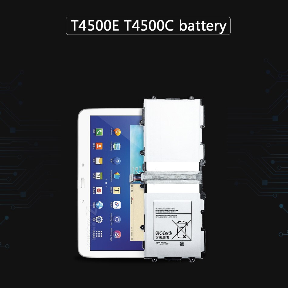 Tablet batería T4500E T4500C 6800mAh para Samsung Galaxy Tab 3 10,1 GT P5200 P5210 P5220 P5213